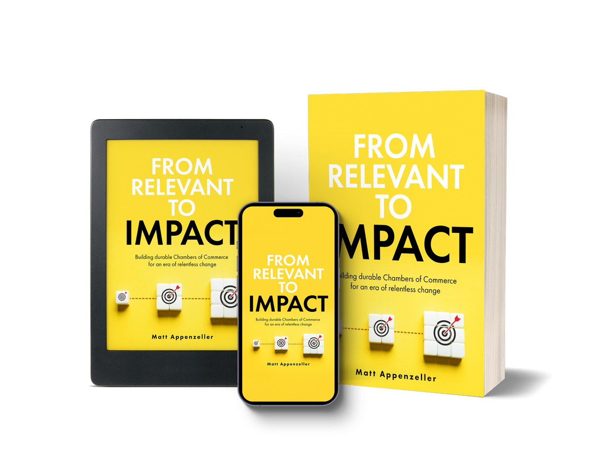 Print, ebook, and mobile editions of From Relevant to Impact